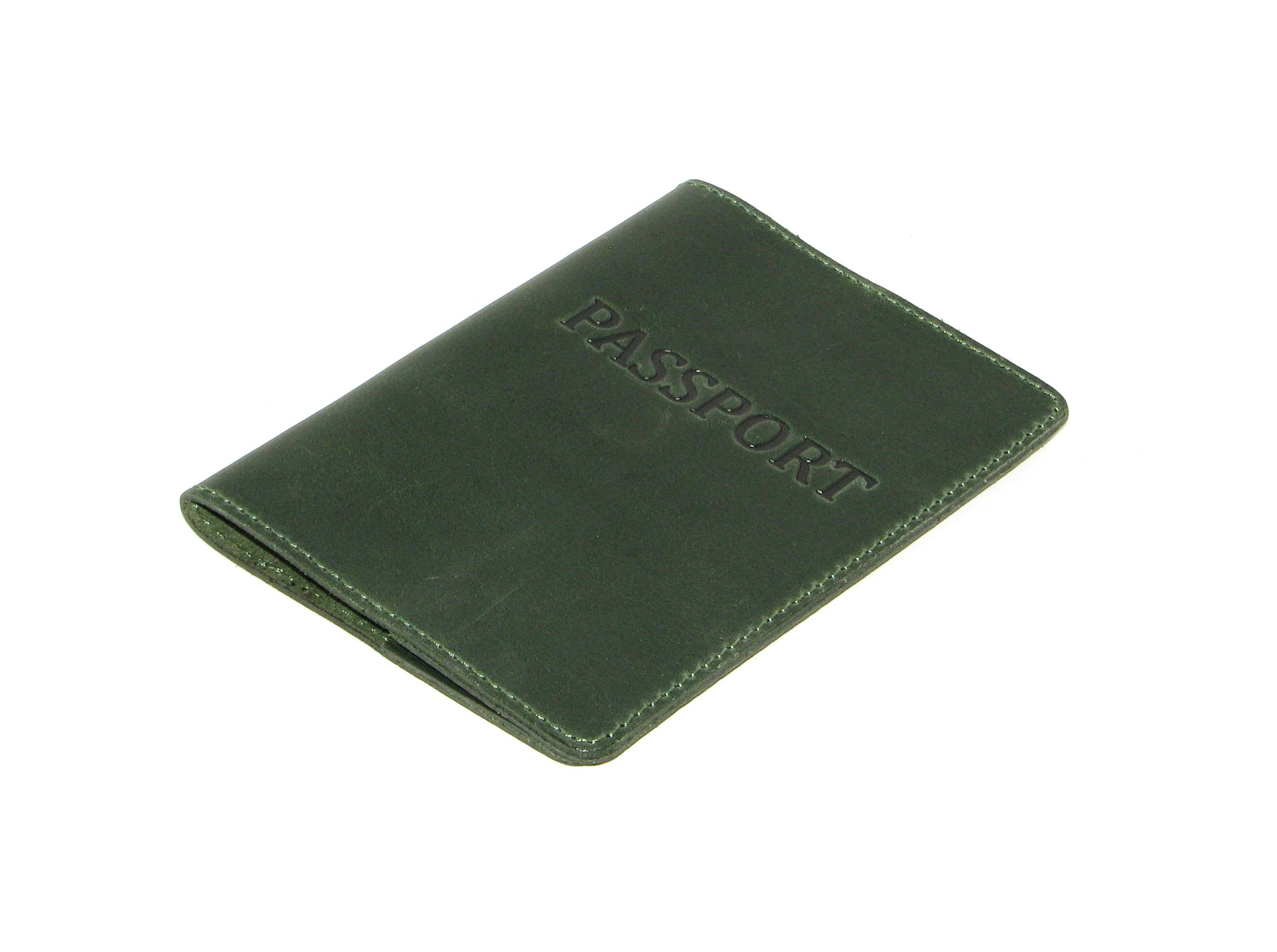 Шкіряна Обкладинка на Паспорт DNK Leather Passport-H зелена Шкіряна Обкладинка на Паспорт DNK Leather Passport-H зелена